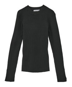 Green Parks もちやわ袖口釦リブニットプルオーバー