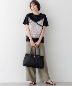 23区 S 【先行予約/見上愛さん着用】ブライトカルゼ ワイド パンツ