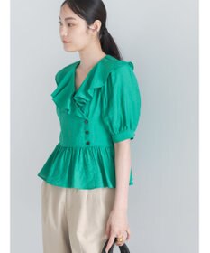 Te chichi ラッフルフリル半袖ブラウス