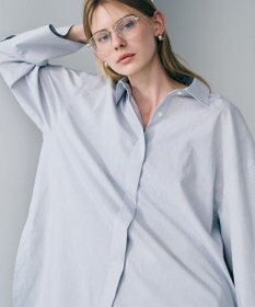 uncrave コットンクロスストライプ BIGシャツ