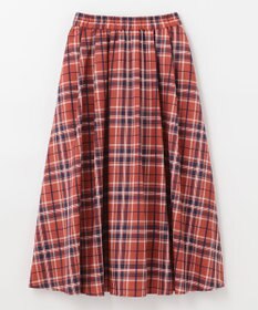 ANY 【ウエストゴム】イージーケアチェック スカート