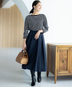 組曲 【洗える・4色展開】ウーステッドライクギャバ スカート