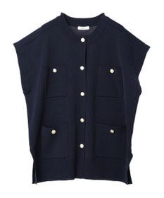 earth music&ecology 金ボタンニットベスト