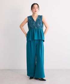 Green Parks ・Ｒａｉｌｍｅ　ジャカードペプラムサロペット