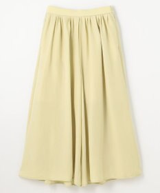 ANY L 【洗濯機可/ウエストゴム/UVケア】スパンボイル撥水スカートパンツ