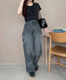 WEGO ヴィンテージライクレースアップT