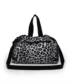LeSportsac E/W CITY DRAWSTRING BAG??? /アップタウンレオパード/ブラック