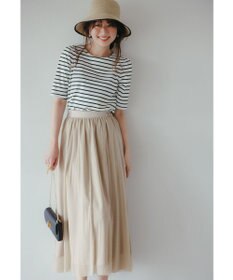 ANY SIS 【UVカット・接触冷感・撥水・汗ジミ防止】プレーティングジャージー タックスリーブ カットソー