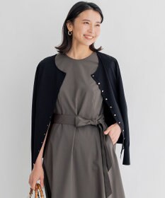 23区 S 【前後着用可能】レーヨンポリエステルストレッチ カーディガン