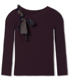 Chacott 【ノーソーイングニット】チュールリボンニットトップ