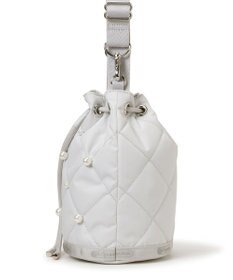LeSportsac DRAWST BUCKET W PEARLS/ミストグレーパール