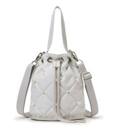 LeSportsac DRAWST BUCKET W PEARLS/ミストグレーパール