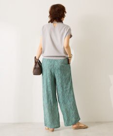 AMERICAN HOLIC 【WEB限定】接触冷感ラメフレンチスリーブニットプルオーバー