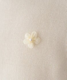 earth music&ecology フラワーモチーフニットベスト