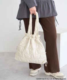 earth music&ecology 【予約】リラックマ×earth シルエットキルトトートバッグ