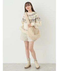 earth music&ecology スラブヤーンノルディックプルオーバー