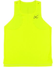 CW-X 【MEN】 CW-X トップス 【薄軽ランニングシャツ】 ノースリーブ タンクトップ スクエアネック 吸汗速乾性(本体) メンズ DLO180 /ワコール