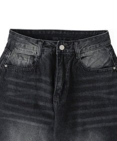 WEGO バックポケットロゴバギーデニム