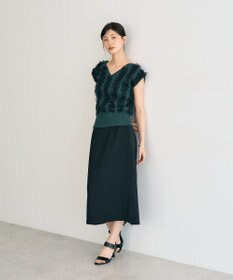 YECCA VECCA 2wayチュールフリルニット