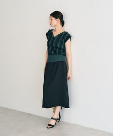 YECCA VECCA 2wayチュールフリルニット