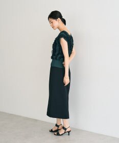 YECCA VECCA 2wayチュールフリルニット