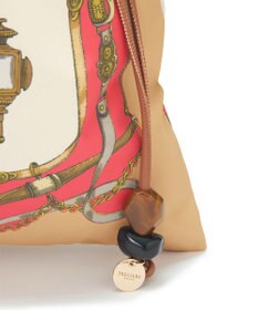 TOPKAPI 【新色追加】【TREASURE TOPKAPI】マイルドサテン スカーフ柄 巾着 トート バッグ