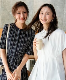 ANY SIS L ジョーゼットジャージー ワンピース