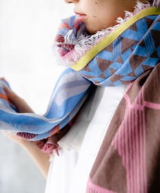 POLS コットン・キュプラ FUSAスカーフ