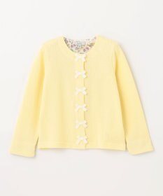 ANY KIDS スナップボタン リボン カーディガン