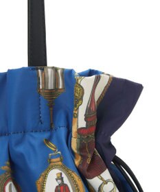 TOPKAPI 【新色追加】【TREASURE TOPKAPI】マイルドサテン スカーフ柄 巾着 トート バッグ