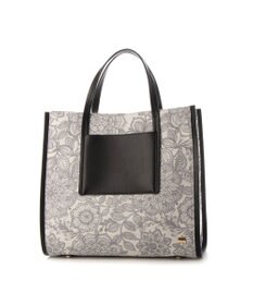 LA BAGAGERIE 【STOF】フラワープリントスクエアトート