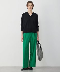 ICB ドライリネンストレッチ ワイドストレートパンツ