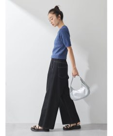 earth music&ecology ツイストブークレ半袖プルオーバー