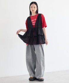 earth music&ecology タックバルーンデニム