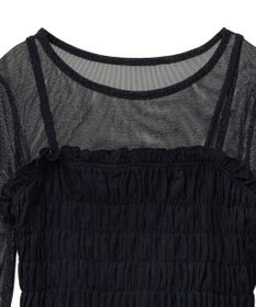 Green Parks ＳＥＴ２点　シャーリングビスチェ＋メッシュインナー