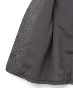 ICB ミックスヤーンツイード ノーカラージャケット