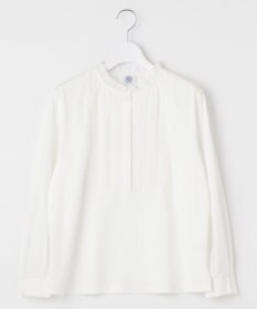 J.PRESS LADIES S 【吸水速乾】プレーティングジャージー フリル衿 カットソー