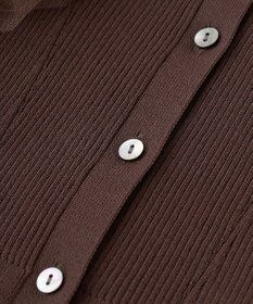 YECCA VECCA チュールラッフルノースリーブカーディガン