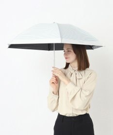 MOONBAT 【軽量】マッキントッシュ フィロソフィー 晴雨兼用日傘 折りたたみ傘 ボーダー／遮光 遮熱 UV