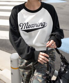 WEGO チームロゴラグランショートスウェット