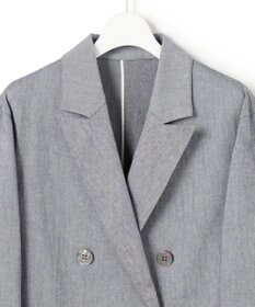 23区 L 【先行予約】スラブツイルストレッチ オーバーサイズ ダブルジャケット