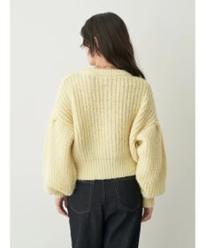 earth music&ecology ヘアリーショートニットカーディガン