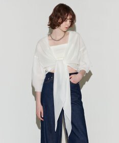 NAVE 【Nave 　洗える】マルチウェイシアーブラウス