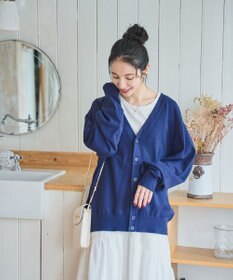 WEGO 【ユニセックス着用ITEM/MLサイズ展開】ドロップショルダーカーディガン