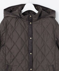 J.PRESS LADIES L 【WEB限定カラーあり】コンパクトタフタキルティング フーデッド コート