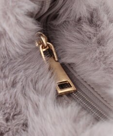 自由区 【2WAY】フェイクファーハーフムーン バッグ