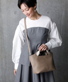 TOPKAPI 【TREASURE TOPKAPI】ソフトシュリンク テープハンドル ショルダー付きミニ トート バッグ