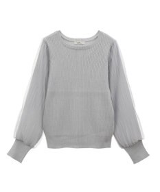 earth music&ecology マジョリカプリーツチュールニットプルオーバー