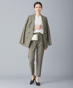 ICB 【新色追加・洗える】 ウールマットウース テーパードパンツ