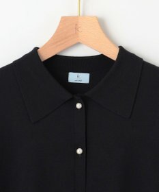 組曲 L フレアスリーブニットポロ